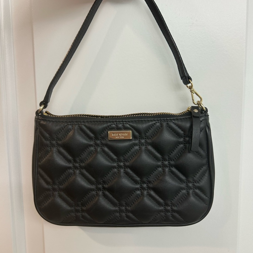 Kate Spade Black Quilted Leather Purse
